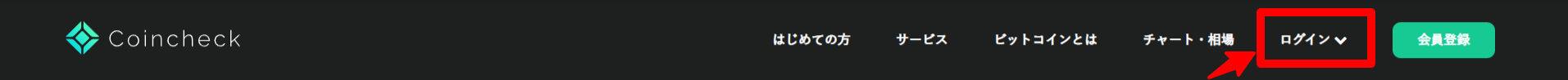 コインチェックログイン